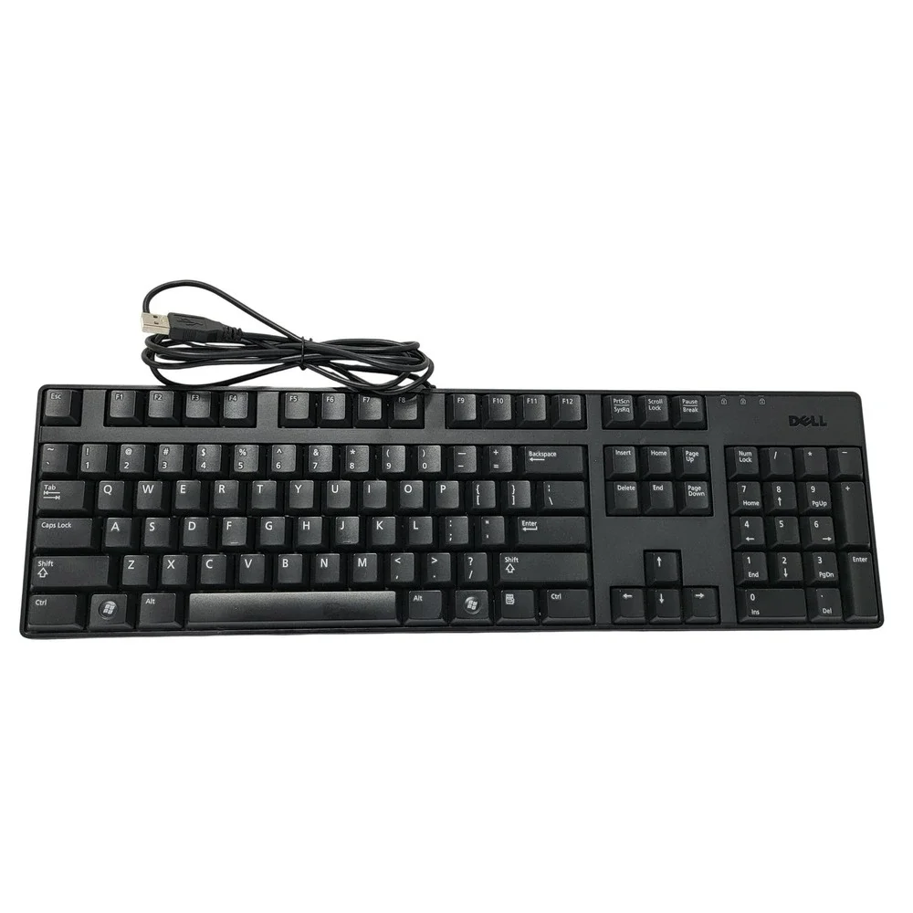 Dell KB1421‎ USB Wired Full Size Keyboard Black Office Work Home PC 